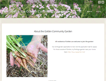 Tablet Screenshot of goldencommunitygarden.org